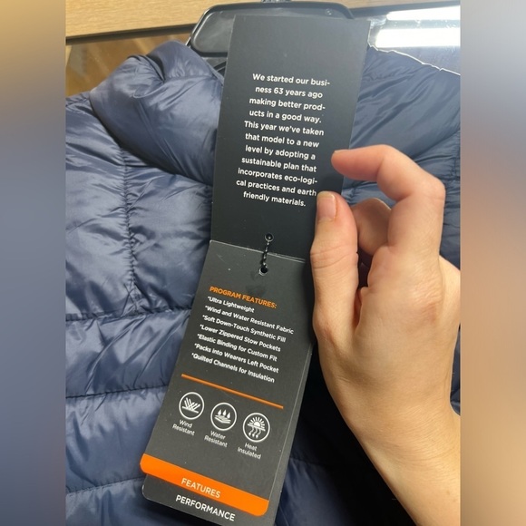 Hawke & Co. Navy Packable Down Jacket- Size XXL - Picture 6 of 11